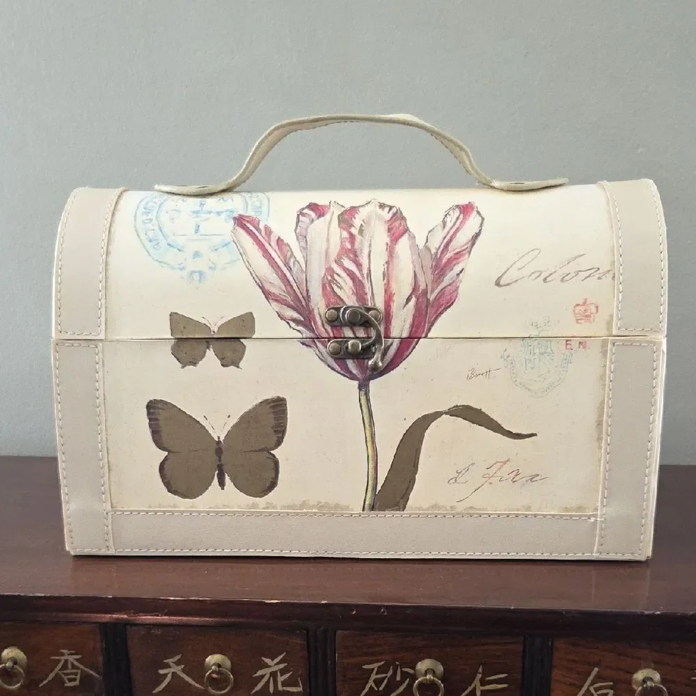Chad Barrett Vintage Art In Motion Floral Chest